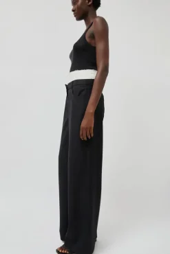 No.6 Store Relaxed Corset Trousers in Noir