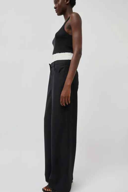 No.6 Store Relaxed Corset Trousers in Noir