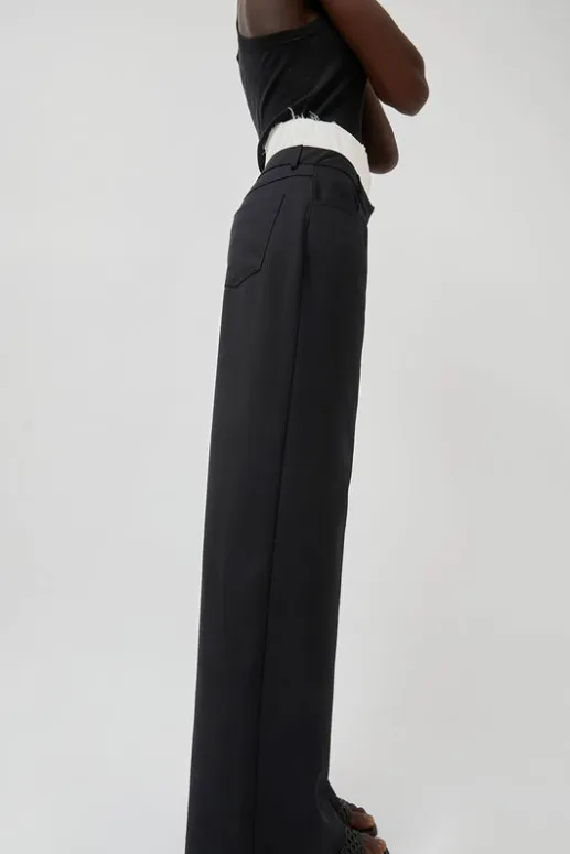 No.6 Store Relaxed Corset Trousers in Noir