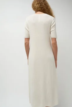 No.6 Store Rib Henley Dress in Bone