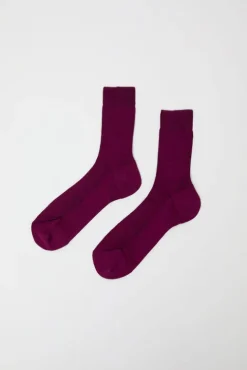 No.6 Store Ribbed Ankle Socks in Susina