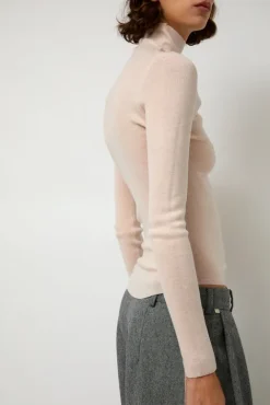 No.6 Store Ribbed High Neck in Blush