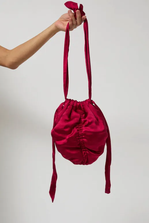 No.6 Store Satin Mini Ball Bag in Pink