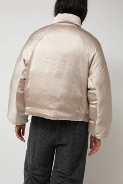 No.6 Store Satin Reversible Outer in Beige