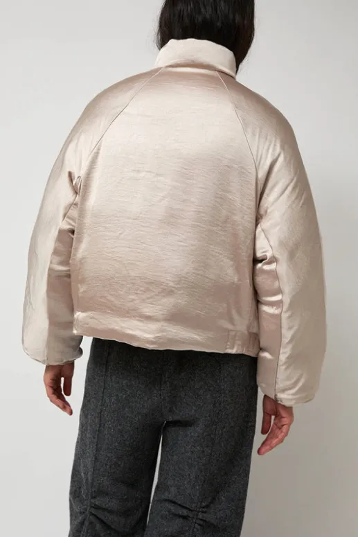 No.6 Store Satin Reversible Outer in Beige