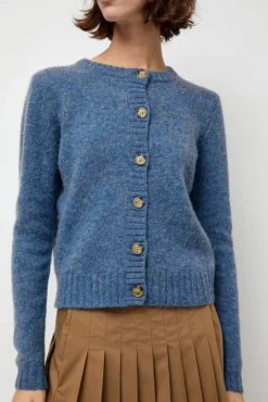 No.6 Store Scottish Cardigan in Greekblue