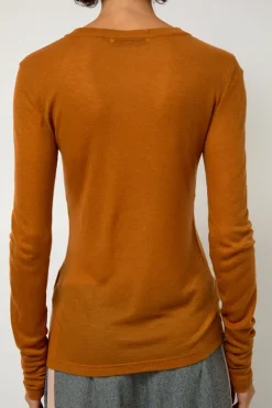 No.6 Store Sheer Long Sleeve in Camel