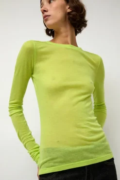 No.6 Store Sheer Long Sleeve in Wasabi
