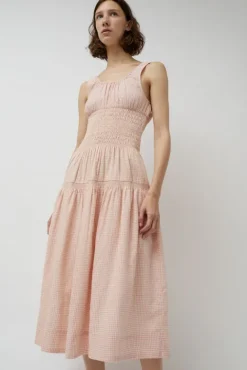 No.6 Store Sigrid Dress in Piquillo Check