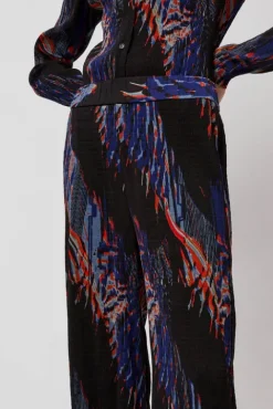 No.6 Store Silhouette Plisse Pant in Blue Shadow Wing