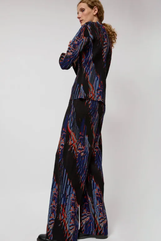 No.6 Store Silhouette Plisse Pant in Blue Shadow Wing