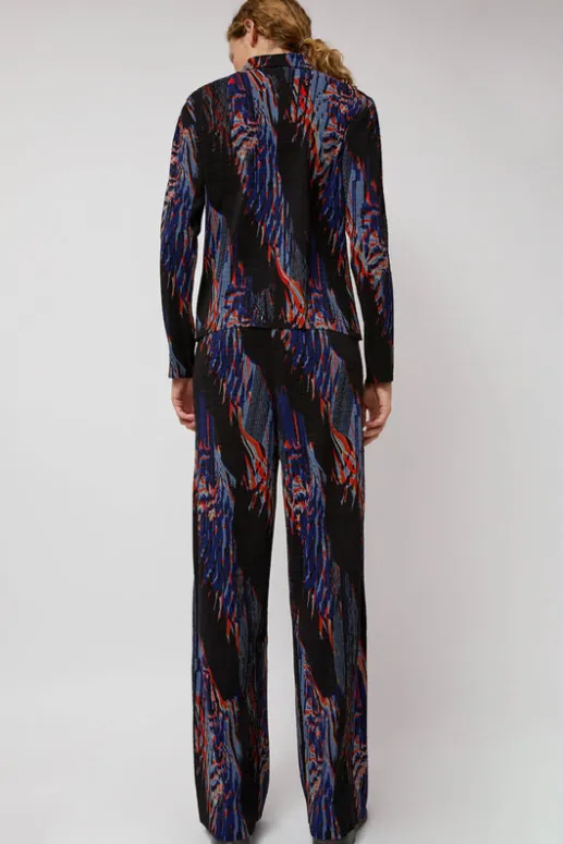 No.6 Store Silhouette Plisse Pant in Blue Shadow Wing