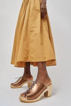 No.6 Store Simone Clog on High Heel in Bronze