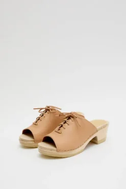 No.6 Store Simone Clog on Mid Heel in Desert