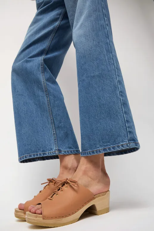 No.6 Store Simone Clog on Mid Heel in Desert