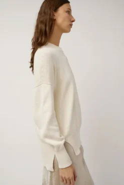 No.6 Store Simple Crewneck in White