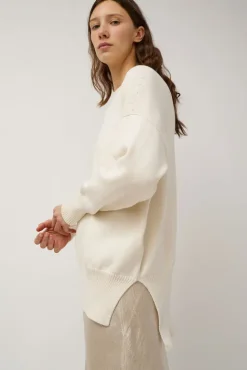 No.6 Store Simple Crewneck in White