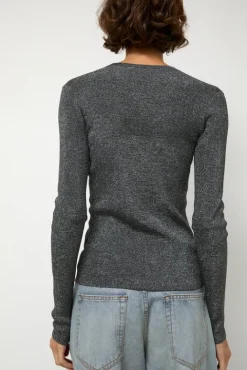 No.6 Store Skinny Crew in Chrome