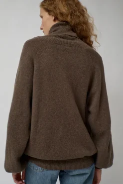 No.6 Store Soar Turtleneck in Teak Brown