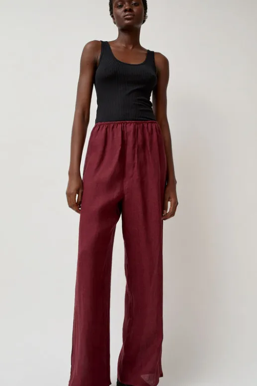 No.6 Store Stoa Pants in Stome Burgundy