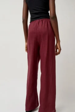 No.6 Store Stoa Pants in Stome Burgundy