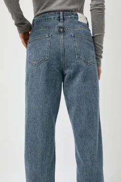 No.6 Store Straight Fit Denim in Mid Blue