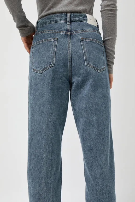 No.6 Store Straight Fit Denim in Mid Blue