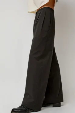 No.6 Store Straight Trousers in Dark Grey