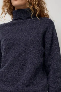 No.6 Store Sylvester Turtleneck in Denim