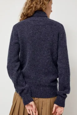 No.6 Store Sylvester Turtleneck in Denim