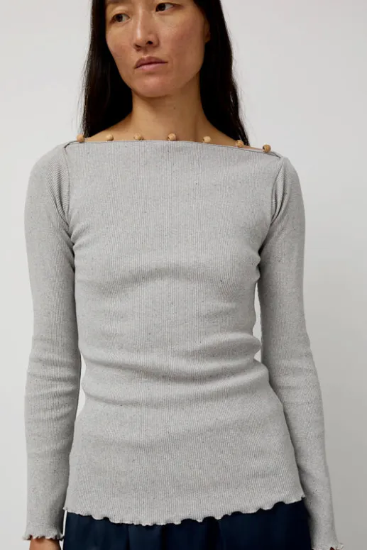 No.6 Store Tav Long Sleeve in Grey Melange