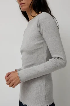 No.6 Store Tav Long Sleeve in Grey Melange