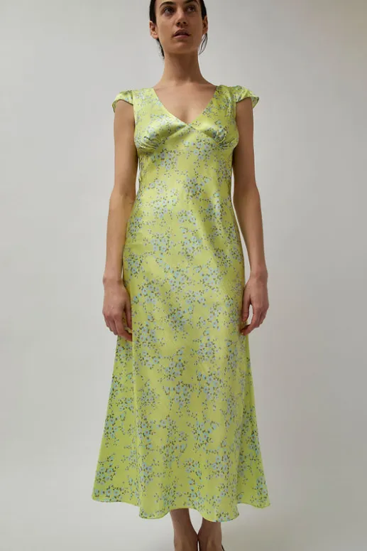 No.6 Store Tiziana Dress in Yellow Floral Print