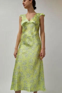 No.6 Store Tiziana Dress in Yellow Floral Print