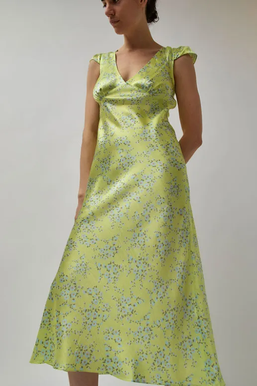 No.6 Store Tiziana Dress in Yellow Floral Print