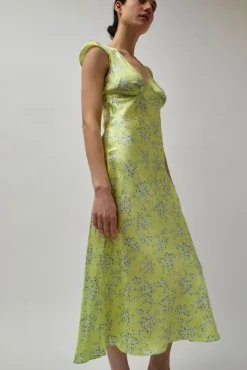 No.6 Store Tiziana Dress in Yellow Floral Print