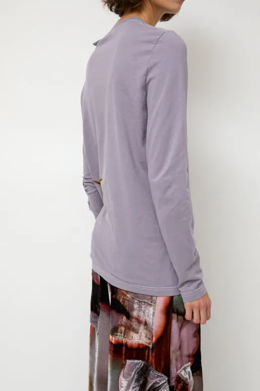 No.6 Store Tosh Long Sleeve Tee in Mauve