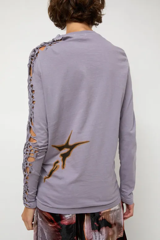 No.6 Store Tosh Long Sleeve Tee in Mauve