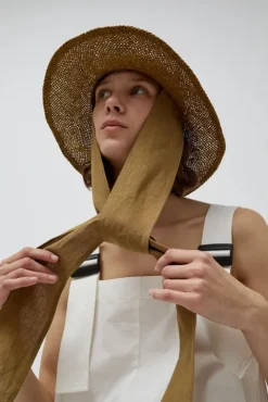 No.6 Store Traveller Otto Alessio Hat in Olive with Tobacco