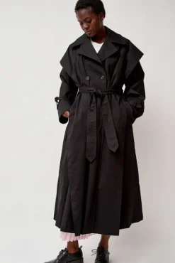 No.6 Store Trench Coat in Black