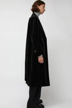No.6 Store Trigonal Fall Coat in Black Velvet