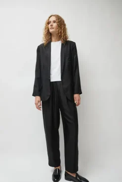 No.6 Store Twill Miami Blazer in Black