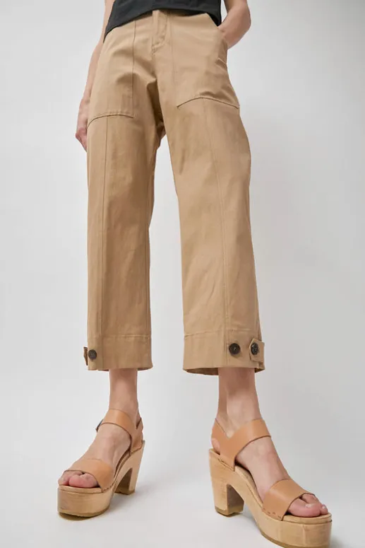 No.6 Store Two Strap Clog on Platform in Desert