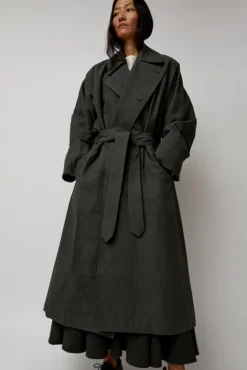 No.6 Store Unisex Coat in Slate