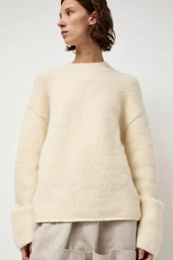 No.6 Store Vello Crewneck in Raw White