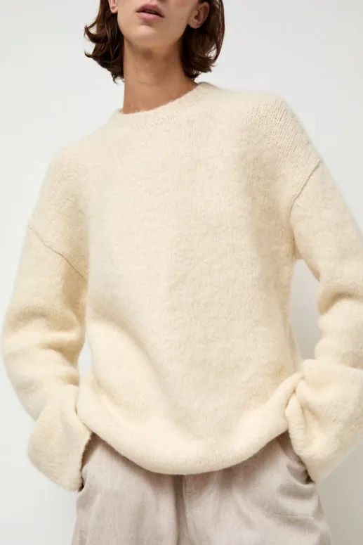 No.6 Store Vello Crewneck in Raw White