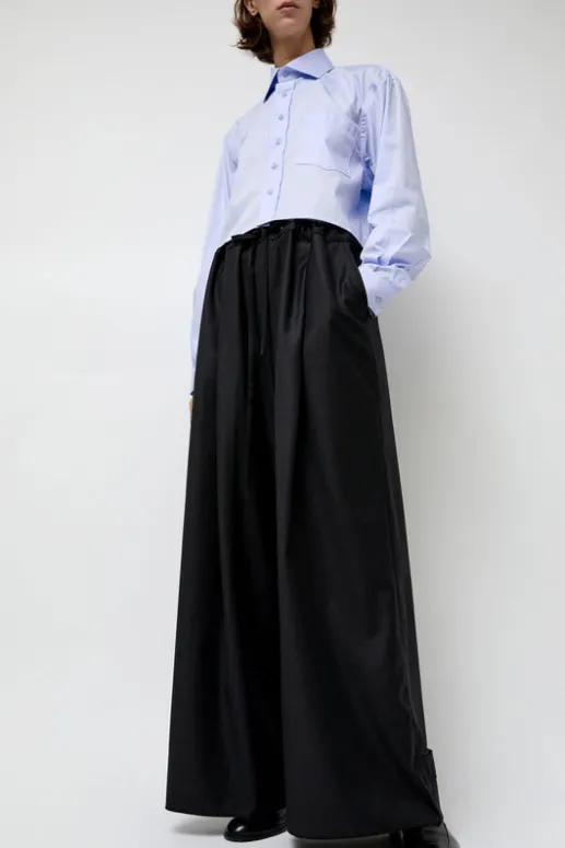 No.6 Store Virgin Wool Tailored Shared Pants in Black