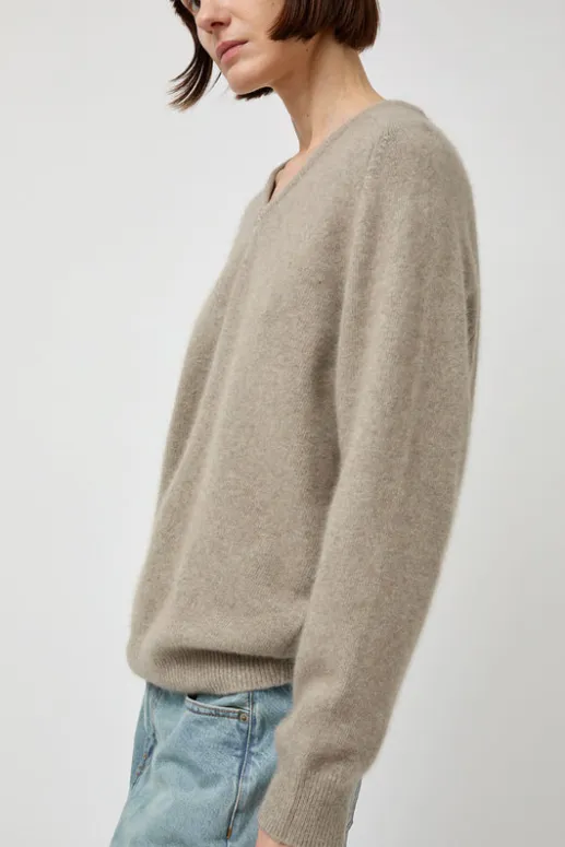 No.6 Store V-Neck Knit in Beige