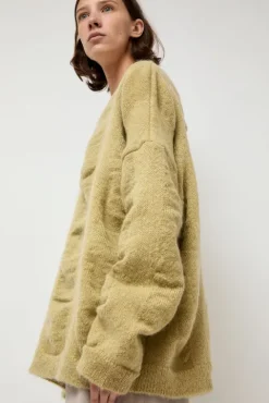 No.6 Store Waterfall Sweater in Lime