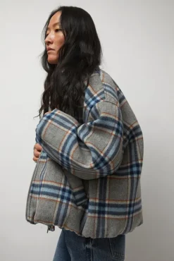 No.6 Store Wicke Bomber in Blue and Rust